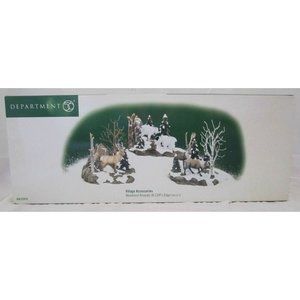 Dept 56 Village Accessories - Woodland Animals at Cliff's Edge